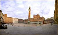 The beautiful Piazza del Campo in Siena, home of the Palio race